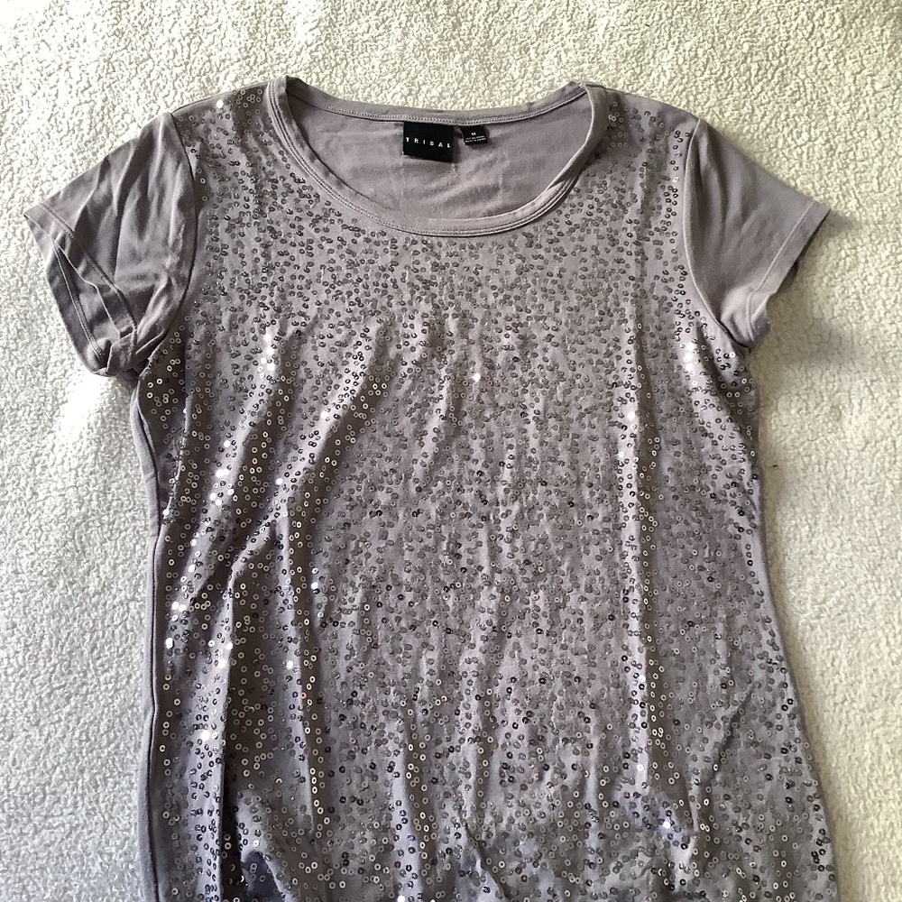 Tribal Sequined T-shirt